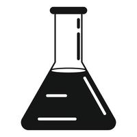 Medical flask icon, simple style vector