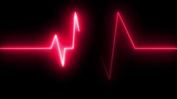 electrocardiogram heartbeat pulse heart background video
