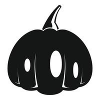 Farm pumpkin icon, simple style vector