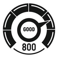 Good level scale icon, simple style vector