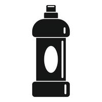 Dish cleaner bottle icon, simple style vector