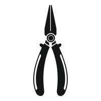 Electric pliers icon, simple style vector