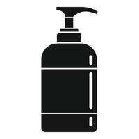 icono de botella dispensadora de desinfectante, estilo simple vector