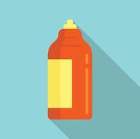 Antiseptic bottle icon, flat style vector