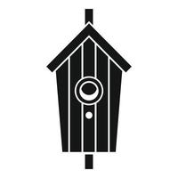 icono de la casa del pájaro del jardín, estilo simple vector