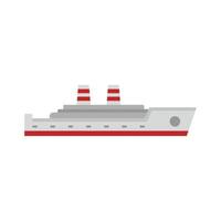 Ship passenger icon, flat style vector