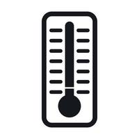 Cold thermometer icon, simple style vector