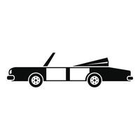 Rap american car icon, simple style vector