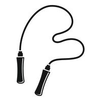 Jumping rope icon, simple style vector