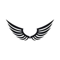 Wing icon, simple style vector