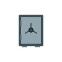 Safe icon in flat style vector