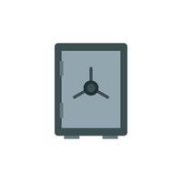 Safe icon in flat style vector