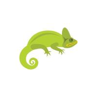 Chameleon icon in flat style vector