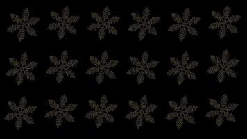 merry Christmas snow Flakes falling rotate background animation, decoration Ornament with alpha channel video