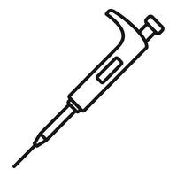 Modern glucometer icon, outline style vector