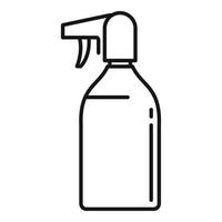 Sunscreen spray icon, outline style vector