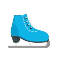 Ice skate icon, flat style vector