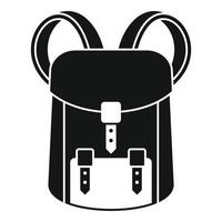 Hunter backpack icon, simple style vector