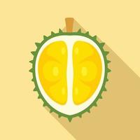 Durian icon, flat style vector