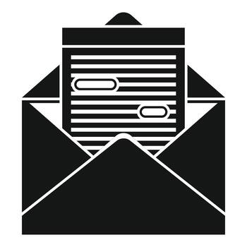 icono del editor de artículos, estilo simple vector