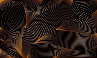 fondo lineal abstracto dorado vector