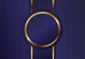 luxury invitation background. dark purple gradient background and gold lines vector