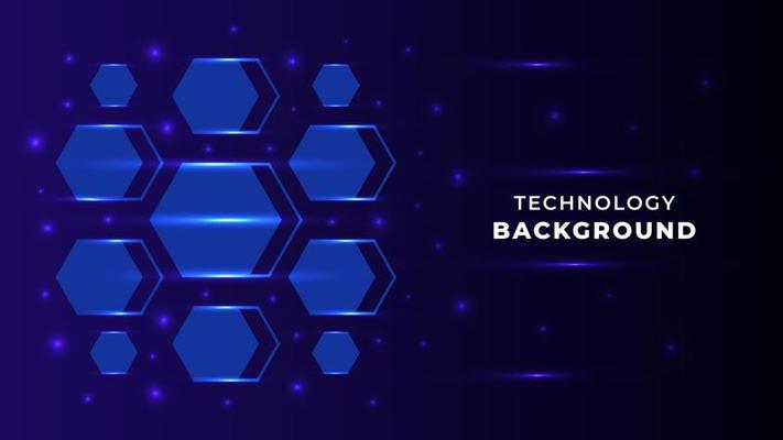 Blue Modern Digital Technology Banner Background Design