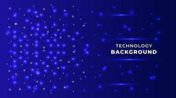 Blue Modern Digital Technology Banner Background Design vector