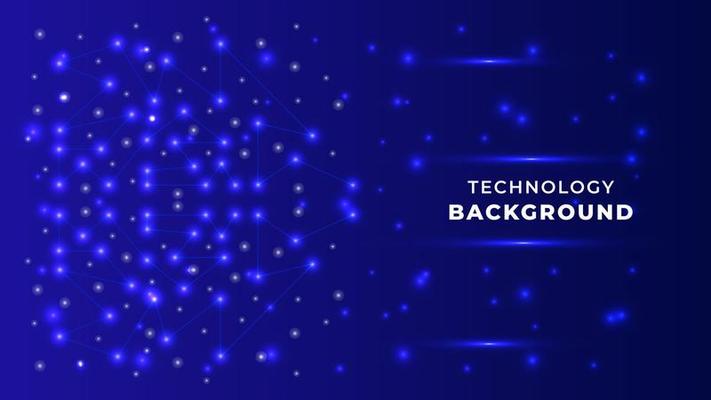 Blue Modern Digital Technology Banner Background Design