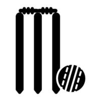 An amazing design icon of cricket wicket vector