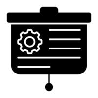 A unique design icon of business presentation vector