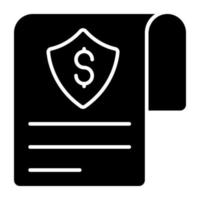 Modern design icon of financial paper vector