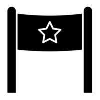 An icon design of finish line vector