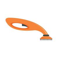 Hand vacuum cleaner icon, flat style vector