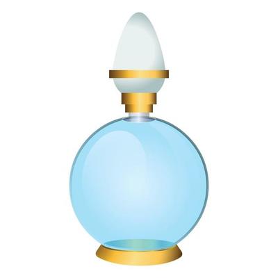 Flavor bottle icon, cartoon style
