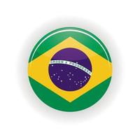 Brazil icon circle vector