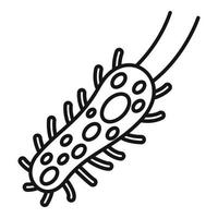 Dust bacteria icon, outline style vector