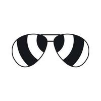 Glasses icon, simple style vector