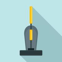 Old hand vacuum cleaner icon, flat style vector