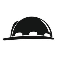 Construction protect helmet icon, simple style vector