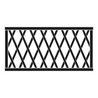 Fence icon, simple style. vector