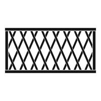 Fence icon, simple style. vector