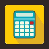 icono de calculadora en estilo plano vector