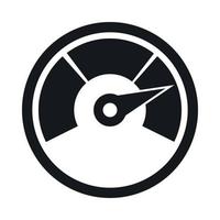 Speedometer icon, simple style vector