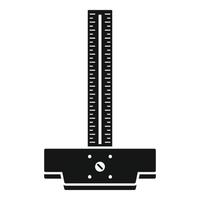 Architect ruler icon, simple style vector