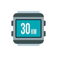 Speedometer for bike icon, flat style