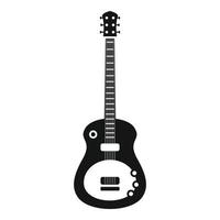 icono de instrumento de guitarra, estilo simple vector