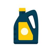 Oil plastic canister icon, flat style vector