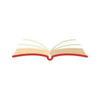 Book literature icon, flat style vector