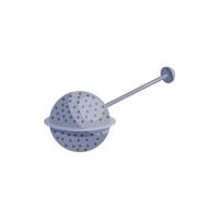 Tea strainer icon, cartoon style vector